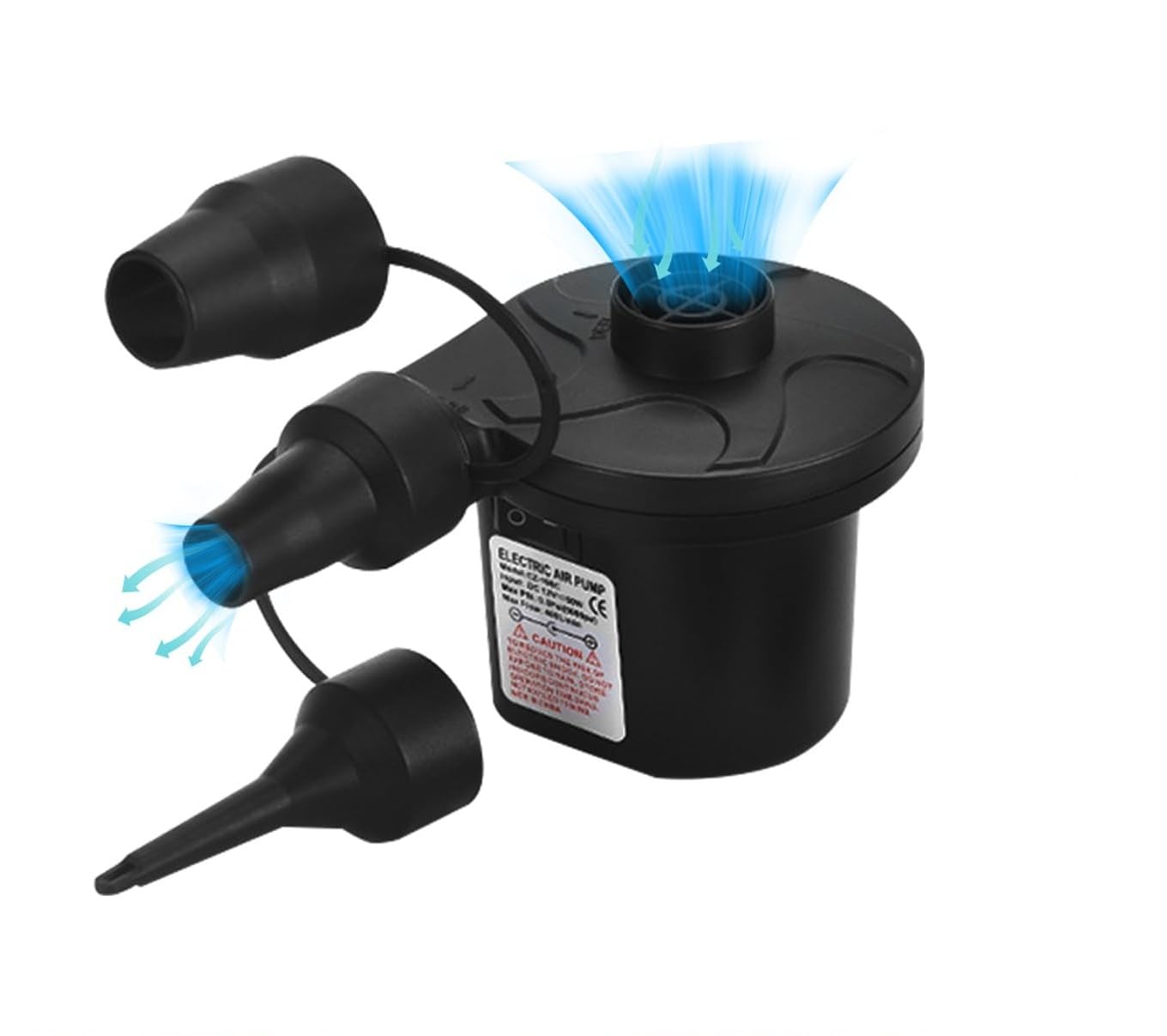 Serplex Electric Air Pump for Car and Home, 220V AC/12V DC Electric Pump with 3 Nozzles, 2 in 1 Air Inflator for Car, Home, Swimming Pool Pump for Inflatable Cushion, Air Mattress Bed, Boat Serplex Electric Air Pump for Car and Home, 220V AC/12V DC Electric Pump with 3 Nozzles, 2 in 1 Air Inflator for Car, Home, Swimming Pool Pump for Inflatable Cushion, Air Mattress Bed, Boat